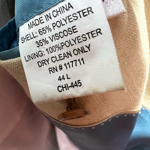 Alan Flusser mens Blazer size 44L a blend of fabrics. - Picture 13 of 13